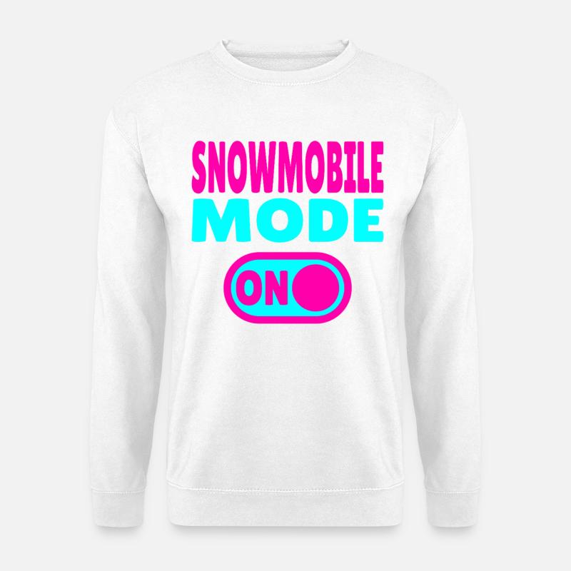 Snowmobile Mode ON - Unisex Pullover - Weiß