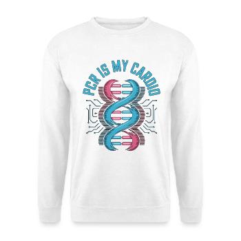 La PCR est mon travail de laboratoire cardio - Sweat-shirt Unisexe - blanc - Devant