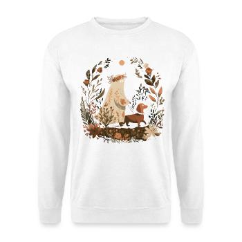 Geisterhund Halloween Frauen Haustierbesitzer - Unisex Pullover - Weiß - Vorne