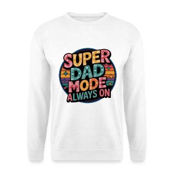 Retro Dad Mode Always On - Unisex Sweatshirt - white - Front