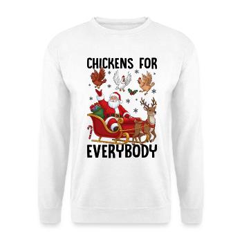 Chickens for Everybody - Unisex Sweatshirt - white - Front