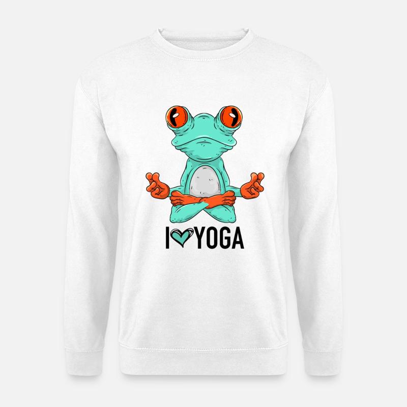 Ich liebe Yoga - Unisex Pullover - Weiß