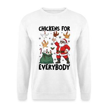 Chickens for Everybody - Unisex Sweatshirt - white - Front
