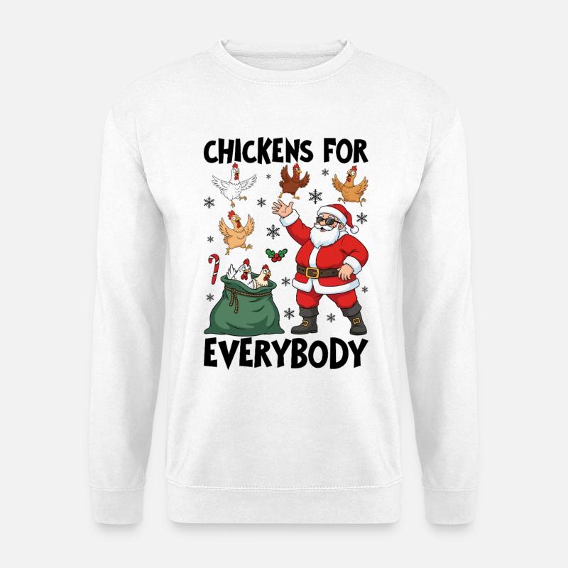 Chickens for Everybody - Unisex Pullover - Weiß