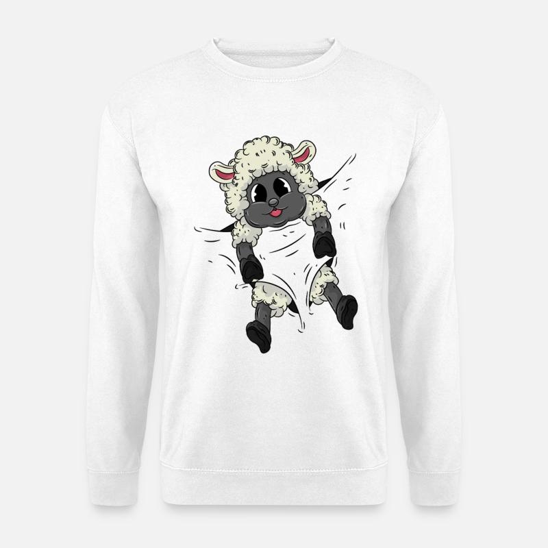 Lustiges Schaf - Unisex Pullover - Weiß