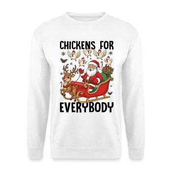 Chickens for Everybody - Unisex Sweatshirt - white - Front
