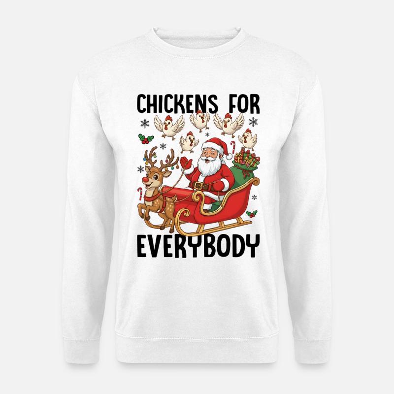 Chickens for Everybody - Unisex Pullover - Weiß