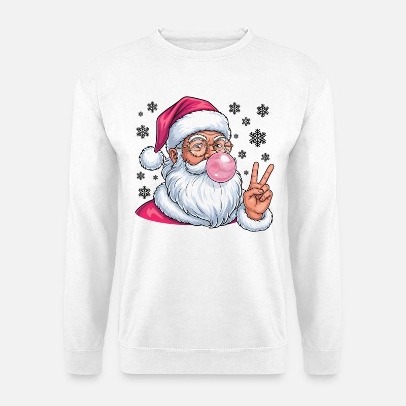 Weihnachtsmann Bubble Gum - Unisex Pullover - Weiß