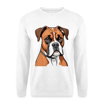 Portrait de boxeur - Sweat-shirt Unisexe - blanc - Devant