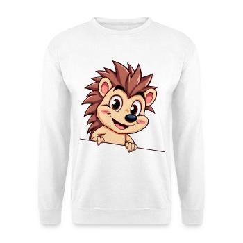 Flinker Igel am Draht - Unisex Pullover - Weiß - Vorne