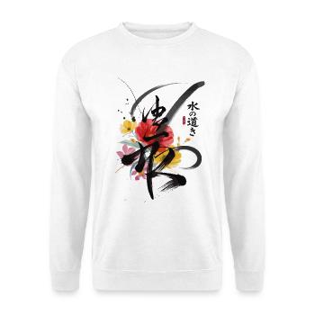 Resilience Japan Calligraphy Flowers - Unisex Sweatshirt - white - Front