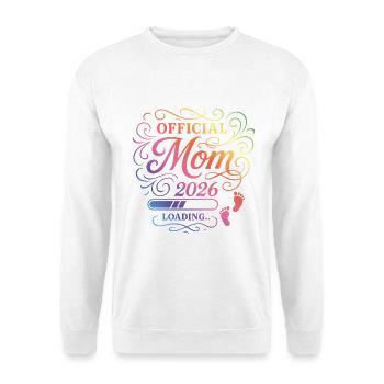 Mama 2026 Loading Mom Bunt - Unisex Pullover - Weiß - Vorne