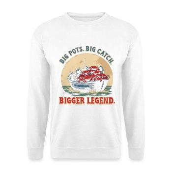 Alaska King Crab Big Pots Big Catch - Unisex Sweatshirt - white - Front