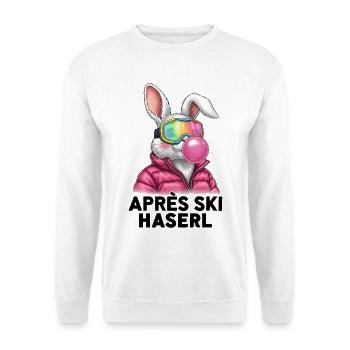 Après-ski bunny pink bunny - Unisex Sweatshirt - white - Front