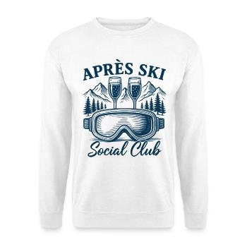Après Ski Social Club - Unisex Sweatshirt - white - Front