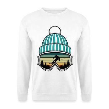 Retro Apres Ski Party Crew Snow Skiing Ski - Unisex Sweatshirt - white - Front