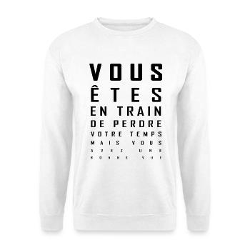 Funny and humorous article for the curious - Unisex Sweatshirt - white - Front