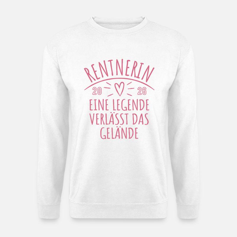 Rentnerin 2026 - Ruhestand - Pension - Unisex Pullover - Weiß