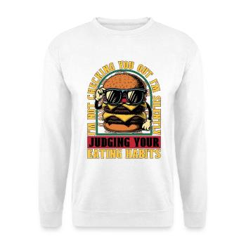 Nutritionniste, je ne vous regarde pas, coach de santé - Sweat-shirt Unisexe - blanc - Devant
