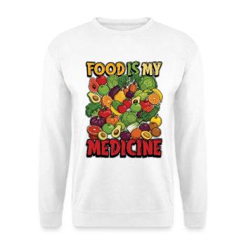 Nutritionist Food Is My Medicine Nutritional Coach - Unisex Sweatshirt - white - Front