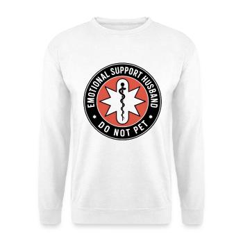 Emotionaler Support Ehemann Nicht Anfassen - Unisex Pullover - Weiß - Vorne