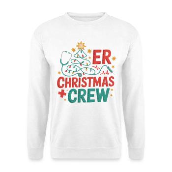 ER Christmas Crew - Unisex Sweatshirt - white - Front