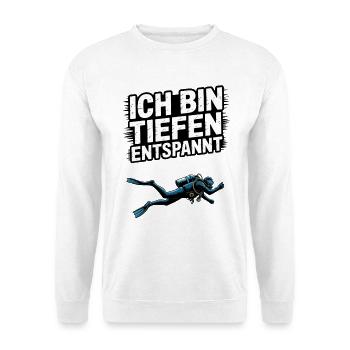 Plongée Je suis un plongeur profondément détendu - Sweat-shirt Unisexe - blanc - Devant