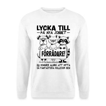 Changement d’emploi Nouveau emploi Adieu Cadeau Traître - Sweat-shirt Unisexe - blanc - Devant