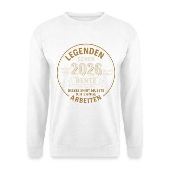 Legends Are Retiring In 2026 Gift Shirt - Unisex Sweatshirt - white - Front
