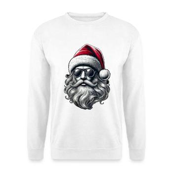 Père Noël Santa Groove avec lunettes de soleil - Sweat-shirt Unisexe - blanc - Devant