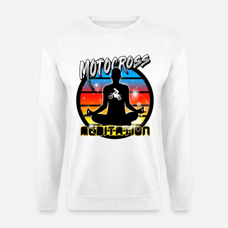 Motocross - Unisex Pullover - Weiß