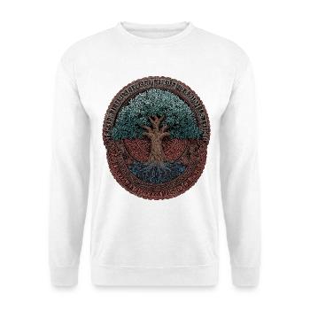 Yygdrasil-Ygdrasil-Viking-Vikings-Wotan-Odin-Edda - Unisex Sweatshirt - white - Front