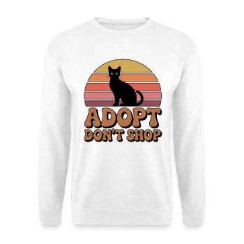 Rette Tiere: Adoptiere, Nicht Kaufen - Unisex Pullover - Weiß - Vorne