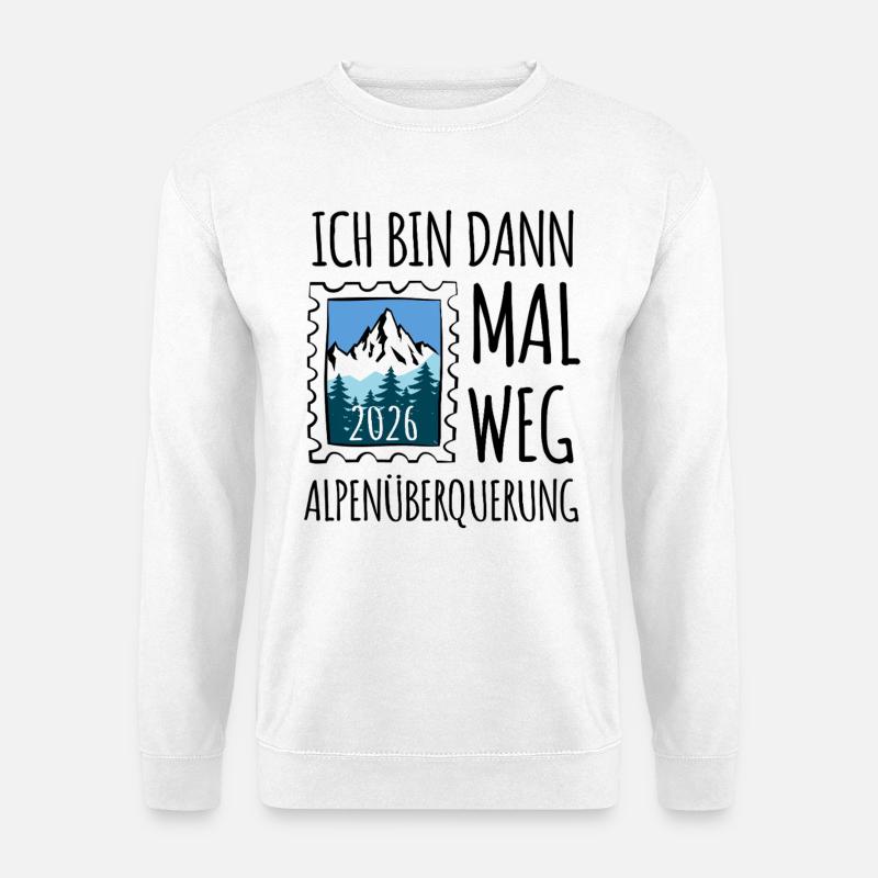Alpen Überquerung 2026 - Wandern - Unisex Pullover - Weiß
