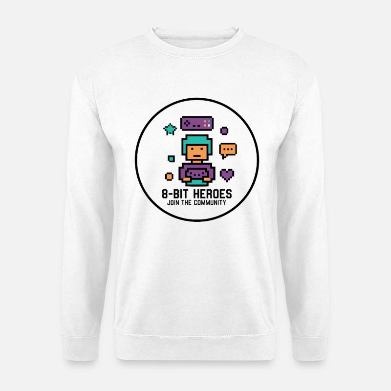 Pixel Gamer Retro 8-Bit Gaming Kult - Unisex Sweatshirt - white