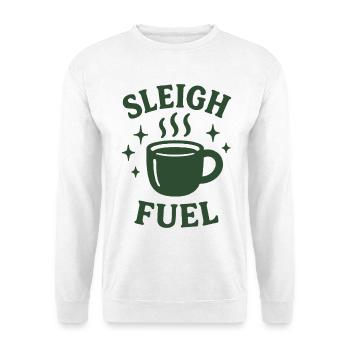Sleigh Fuel Coffee Mug Holiday Humor - Unisex Sweatshirt - white - Front