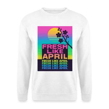 FRESH LIKE APRIL Retro Spring Cherry Blossom - Unisex Sweatshirt - white - Front