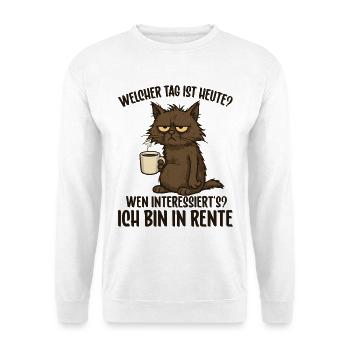 Rente Rentner Rentnerin Renteneintritt lustig - Unisex Pullover - Weiß - Vorne