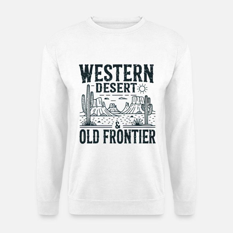 Western Desert – Old Frontier - Unisex Sweatshirt - white
