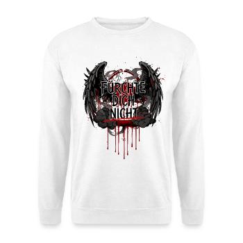 FÜRCHTE DICH NICHT Dunkel Gothic Blut - Unisex Pullover - Weiß - Vorne