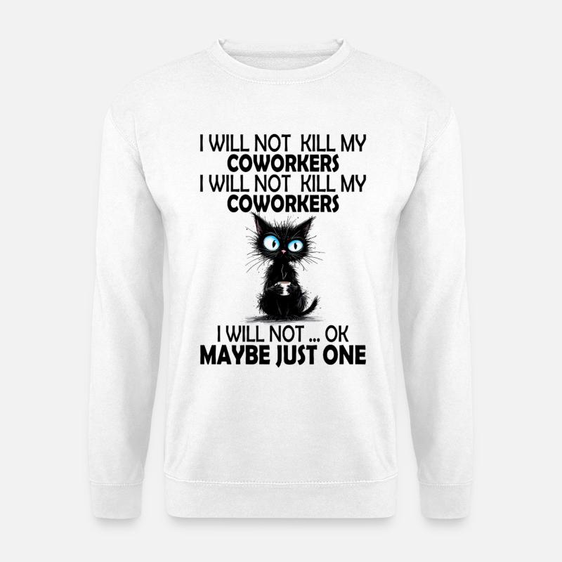 Kollege, Mitarbeiter, Arbeit Stress Arbeitsstress - Unisex Pullover - Weiß