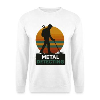 Chasse au trésor en détection de métaux - Sweat-shirt Unisexe - blanc - Devant