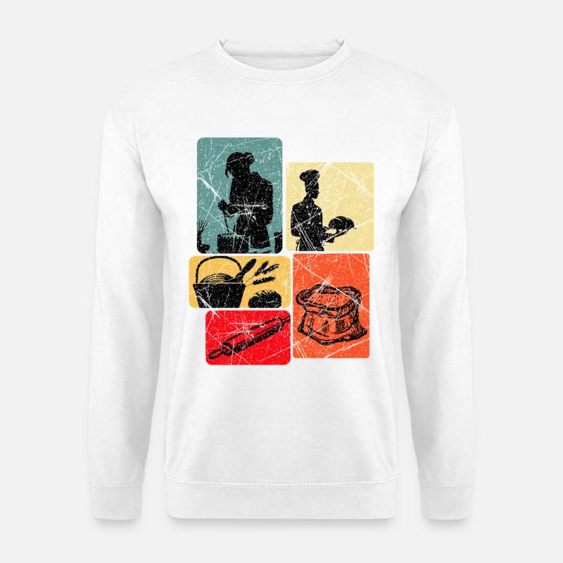 Cooking Studio Popart Collage - Unisex Sweatshirt - white