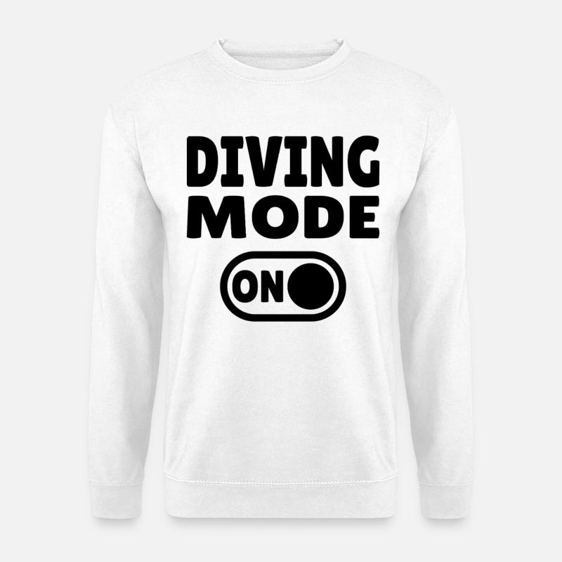 Diving Mode On – Tauchen - Unisex Sweatshirt - white