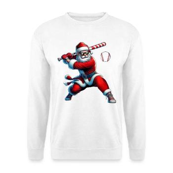 Santa Swing Baseball - Unisex Pullover - Weiß - Vorne