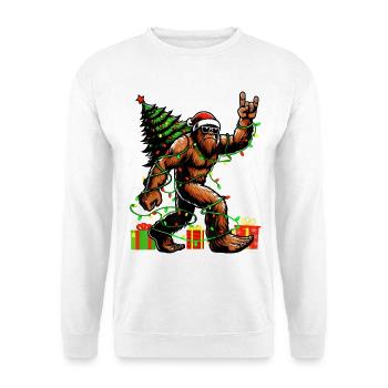 Bigfoot Christmas Light Hero - Unisex Sweatshirt - white - Front