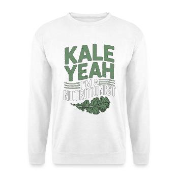 Nutritionist Kale Yeah I'm A Registered Dietitian - Sweat-shirt Unisexe - blanc - Devant