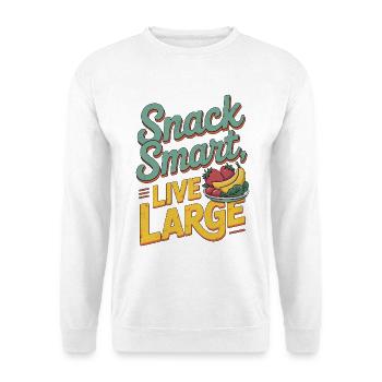 Nutritionist Snack Smart Live Large Dietitian - Unisex Sweatshirt - white - Front