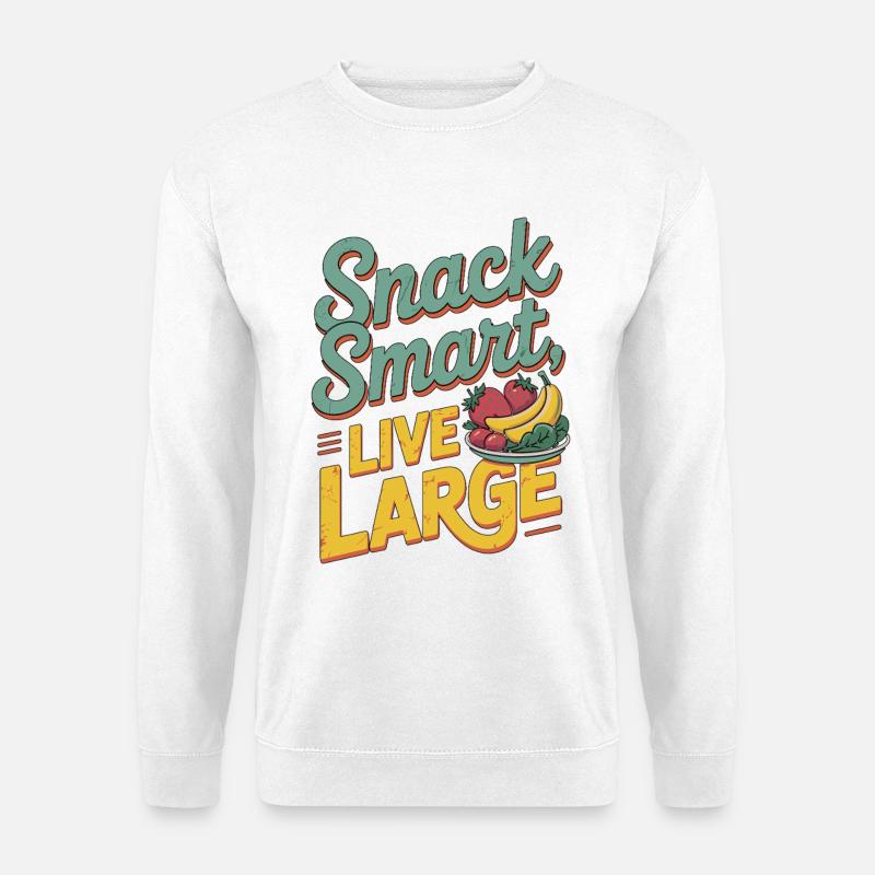 Nutritionist Snack Smart Live Large Dietitian - Unisex Pullover - Weiß