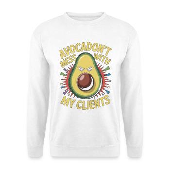Nutritionist Avocadon't Mess With My Dietitian - Unisex Pullover - Weiß - Vorne
